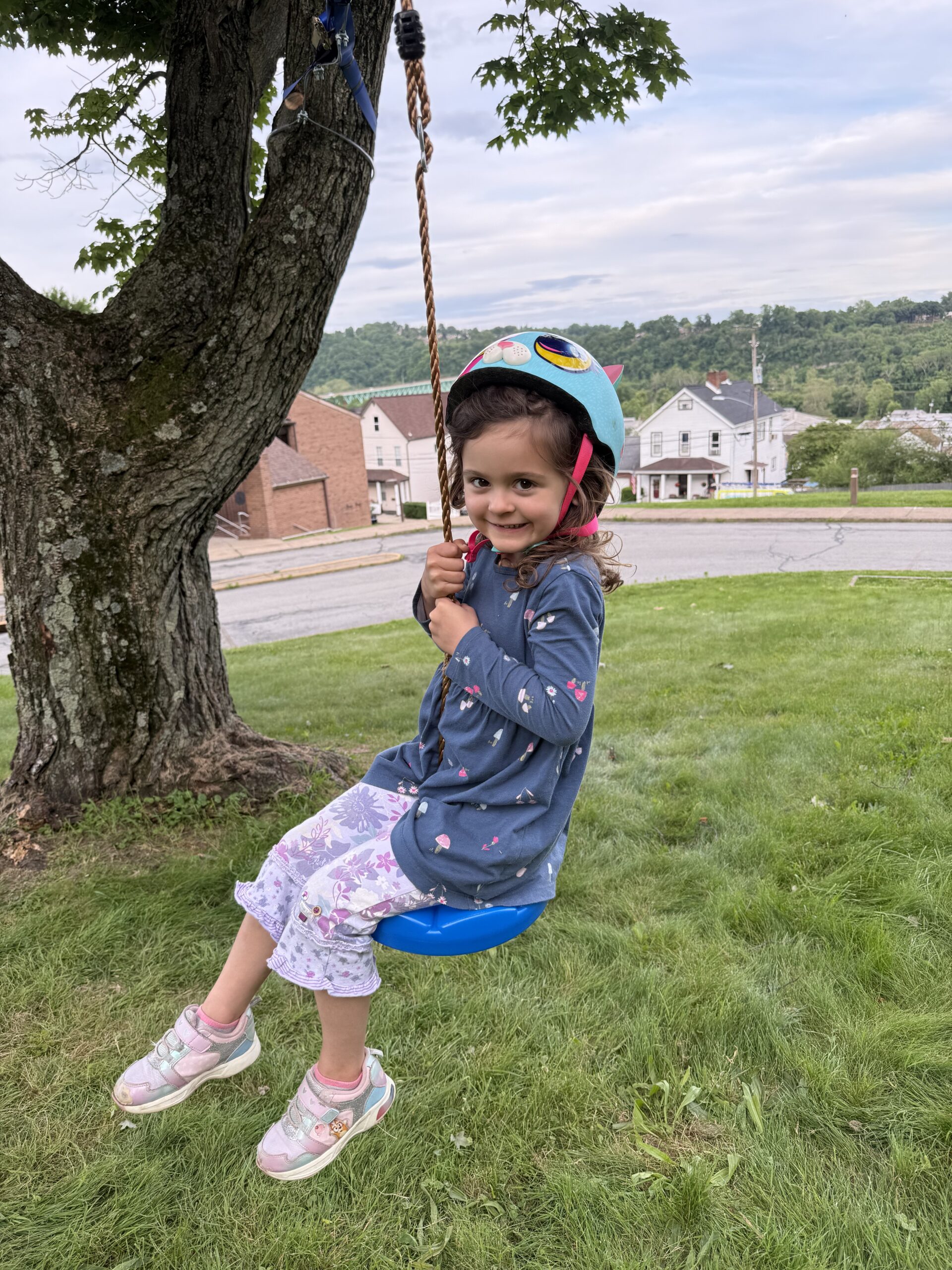 kid on zipline